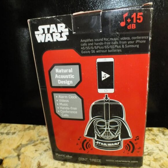 Star Wars Darth Vader Eco Box Mobile Device Speaker Amplifier - Picture 4 of 8